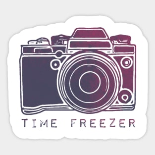 My camera is a Time Freezer! Sticker